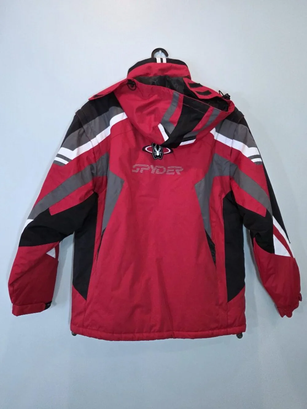 NWT Spyder Red & Black Core Winter Jacket with Detachable Sleeves Size XXL